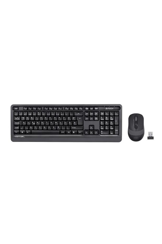 A4 tech fg1010f 2.4g gray f keyboard fn-mm klv+optical mouse wireless set