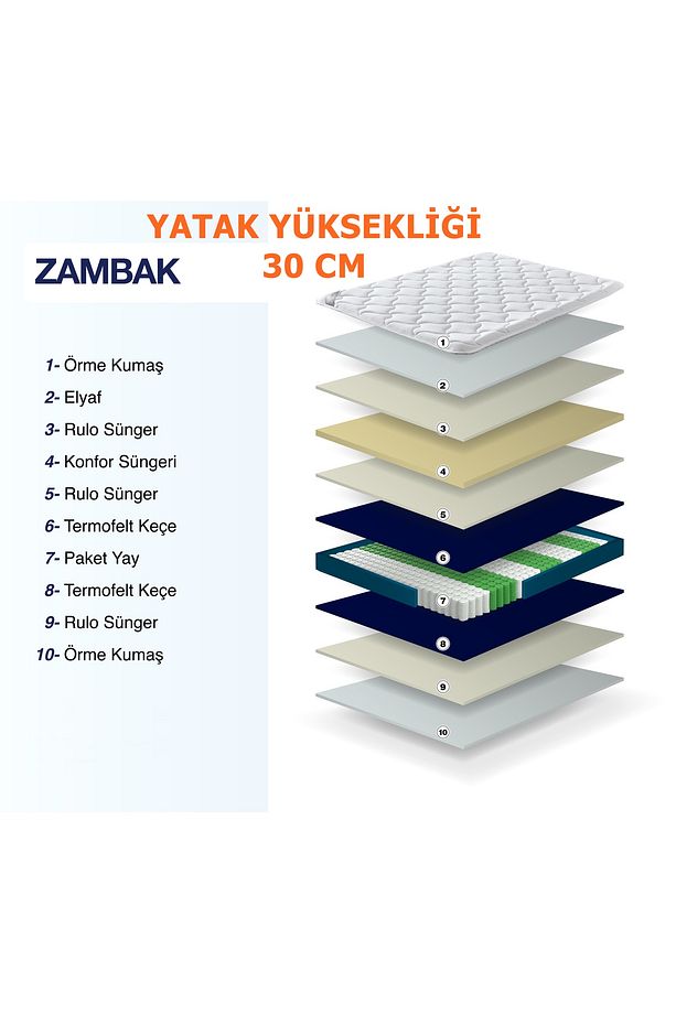 AE-7820 LÜKS Zambak 3'Lü Set (Yatak Baza Başlık)  Çift Kişilik - 5