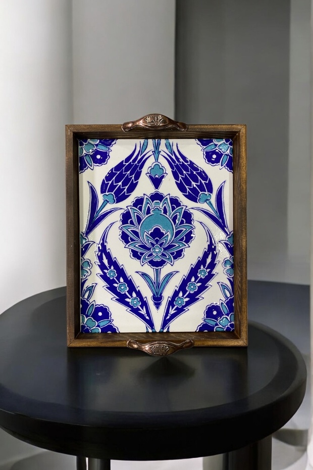 صينية عرض مصنوعة يدويًا (20 سم × 25 سم)