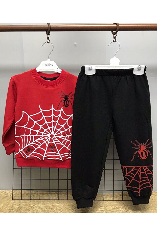 Spider Printed Boy's Suit - 1