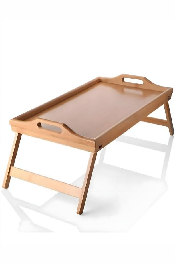 Mithra Life Katlanır Ayaklı Portatif Bambu Yatak Koltuk Piknik Keyif Tepsisi MIT1142 - 6