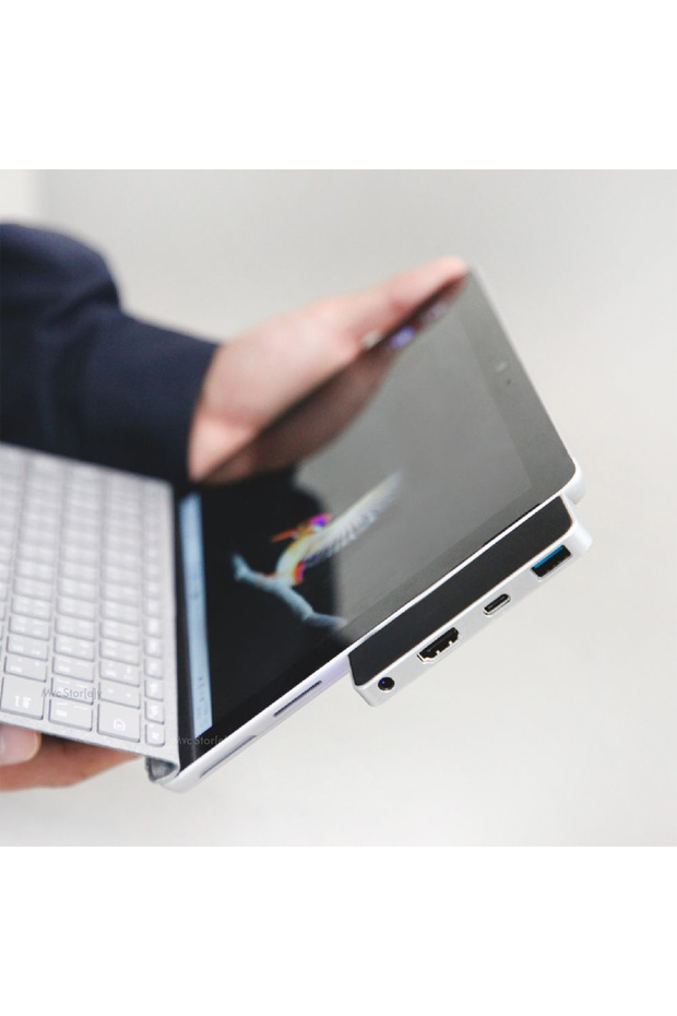 Microsoft Surface Go Type-C Adaptör USB Çoğaltıcı HDMI Çevirici 3.5MM Dönüştürücü - 5