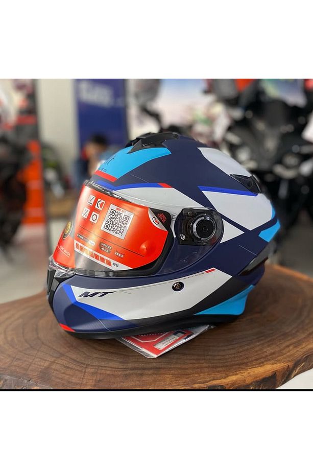 Targo S Kay C7 Kask Mat Mavi Kask - 1