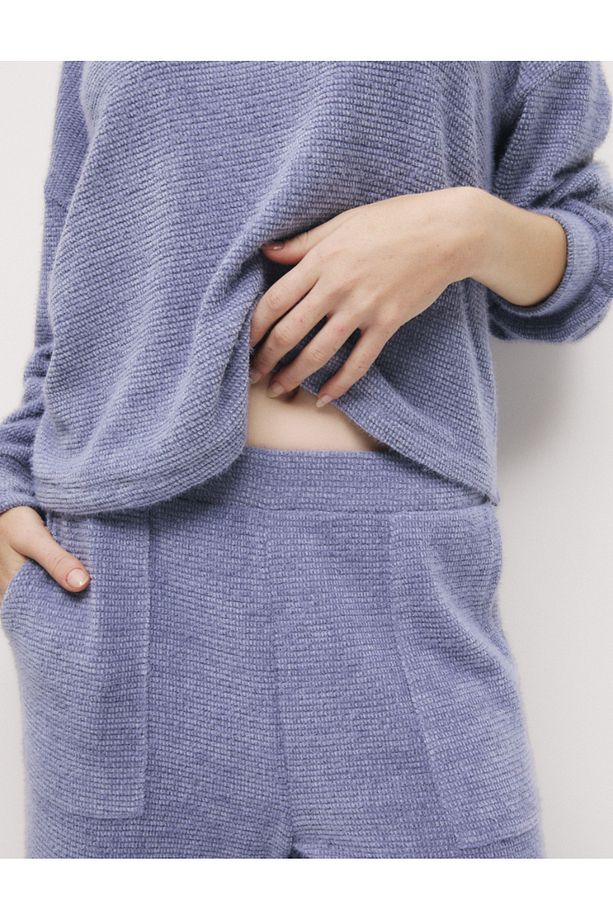 Regular Fit Cep Detaylı Pijama Alt - 1