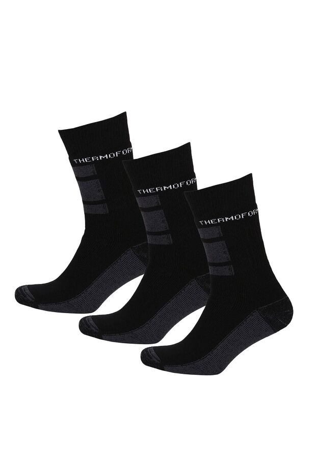 Worker Çorap 3'lü Paket Siyah - 1