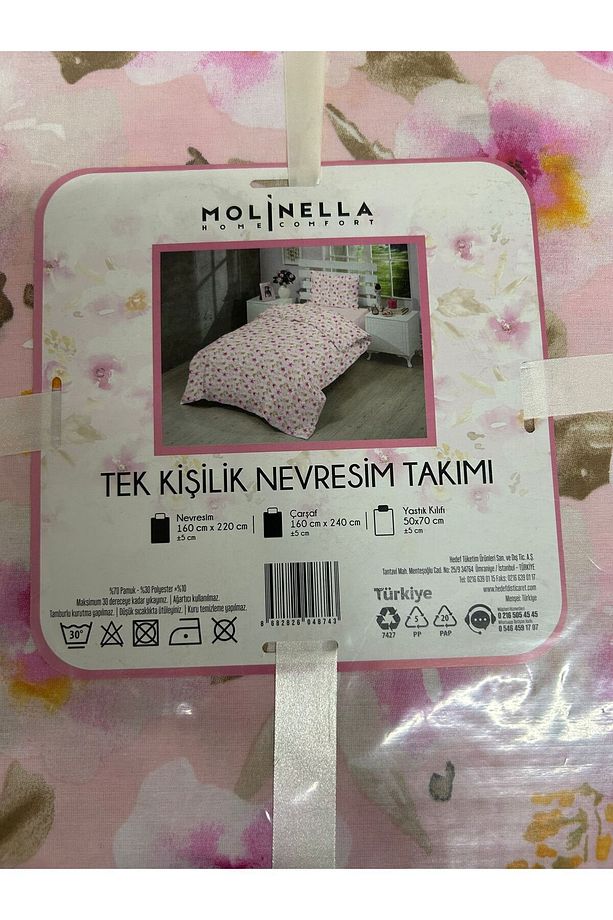Pembe Tek Kişilik Nevresim Takımı - 2