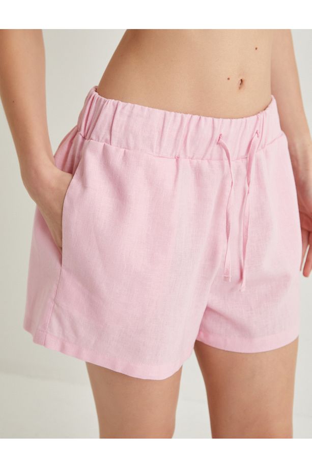 Pijama Altı Şort Beli Lastikli - 5