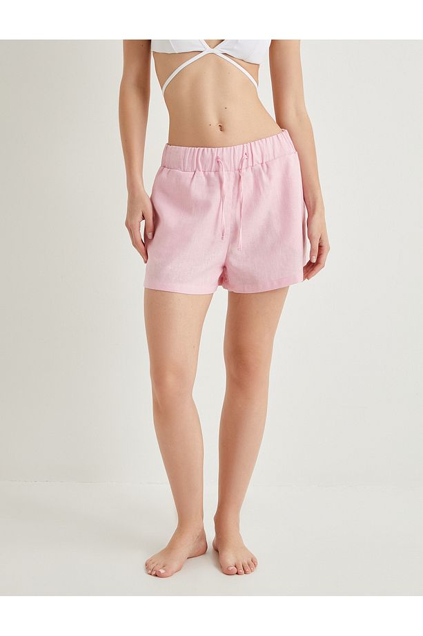 Pijama Altı Şort Beli Lastikli - 3