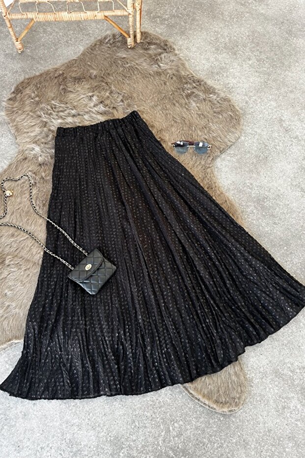 Sofia Siyah Kloş Etek - 1