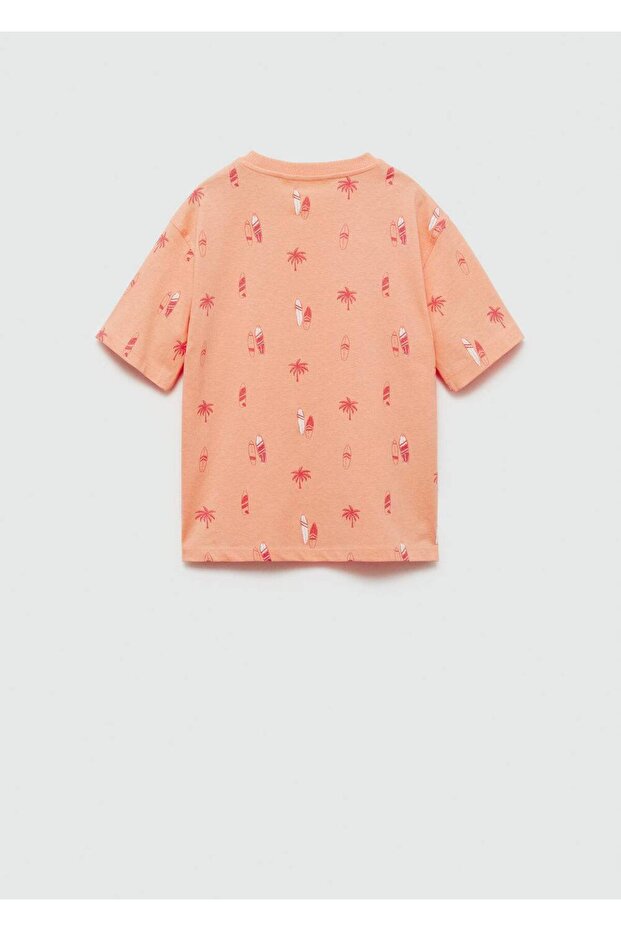Sörf baskılı tişört - 2