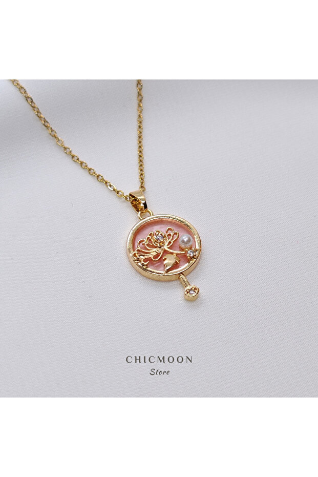 İncili Asya Model Çelik Kolye - 3