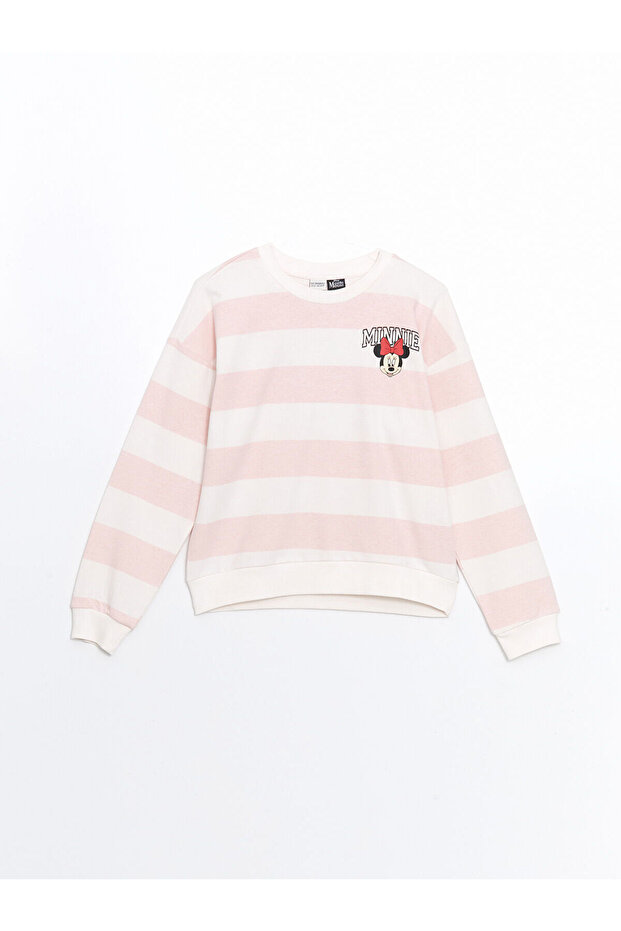 Lcwk Bisiklet Yaka Minnie Mouse Baskılı Kız Çocuk Eşofman Takım - 2