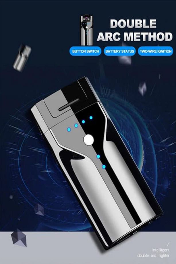 K16 USB Şarjlı 2 Arc Alevsiz Çakmak -New Style - 7
