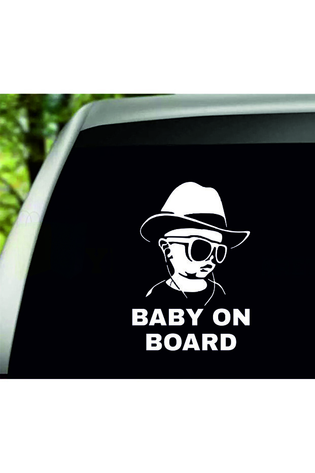 Baby on Board Cowboy Car Sticker(22X16 cm)