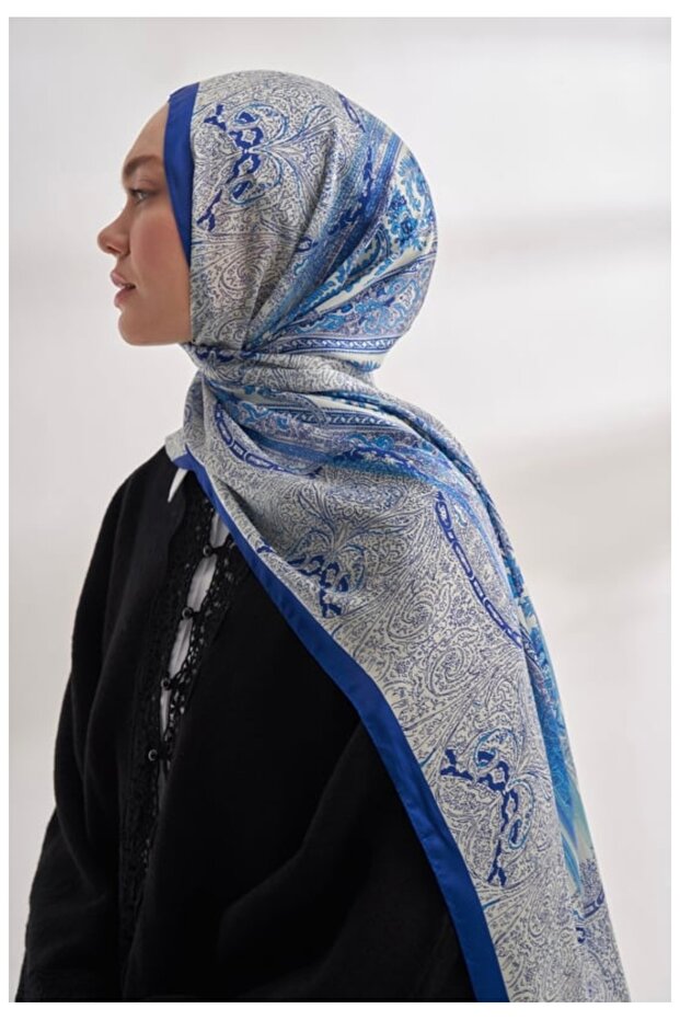 İthal Vual ipek şal - 1