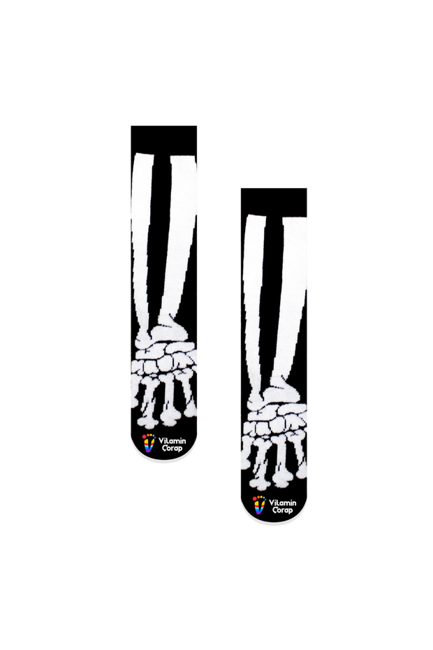 جوارب ملونة بهيكل عظمي - 1