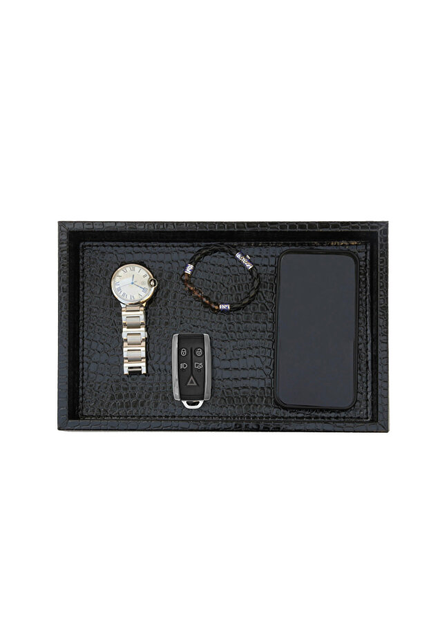 Shiny Crocodile Black-Small - 2