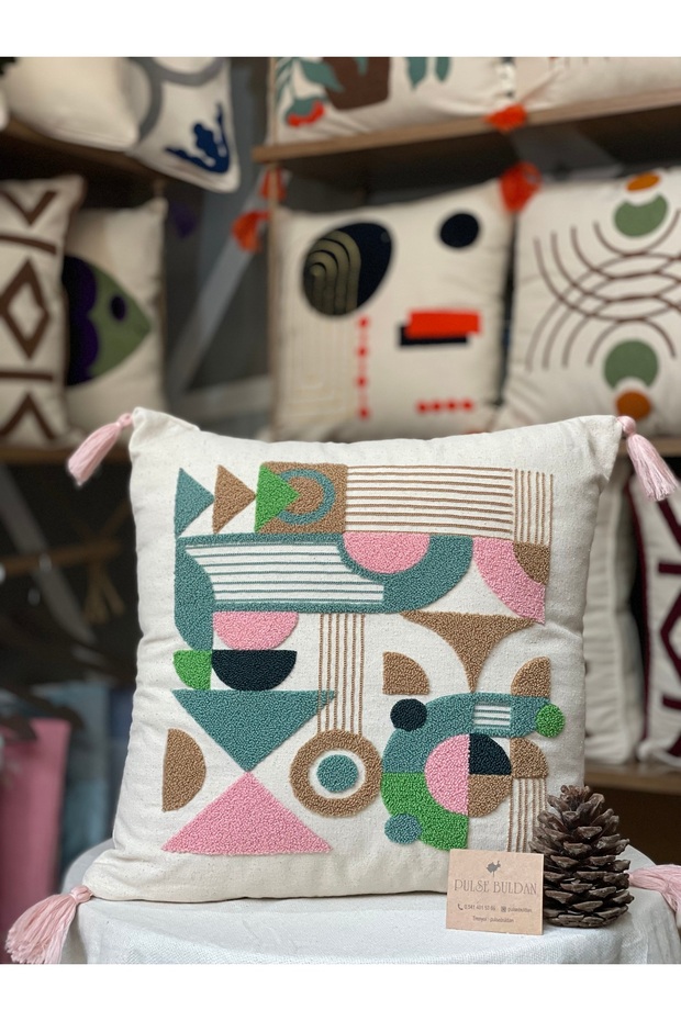 Set of 2 Decorative Cotton Throw Pillow Covers