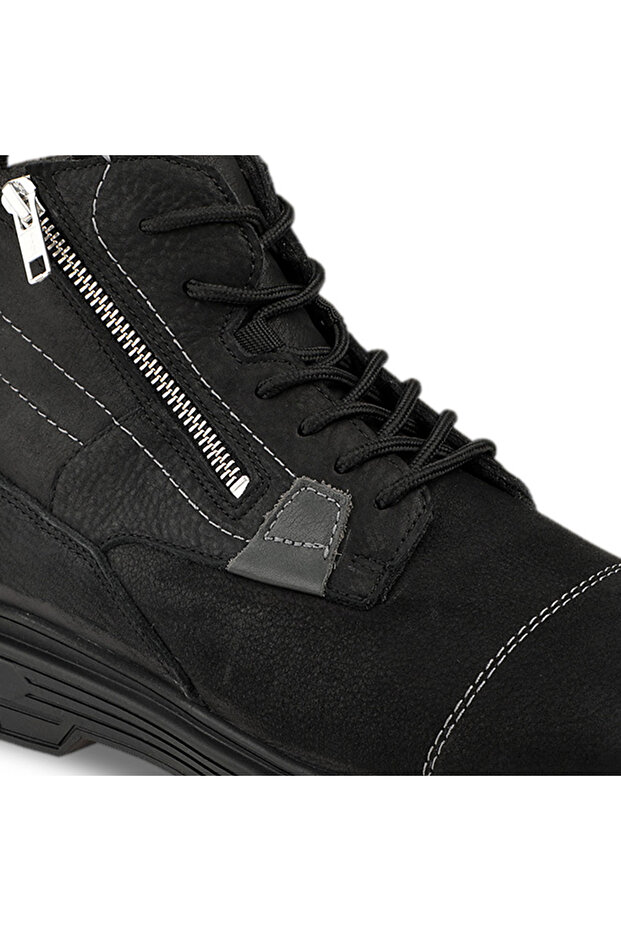 RENZO-G Erkek Deri Bot Siyah - 7
