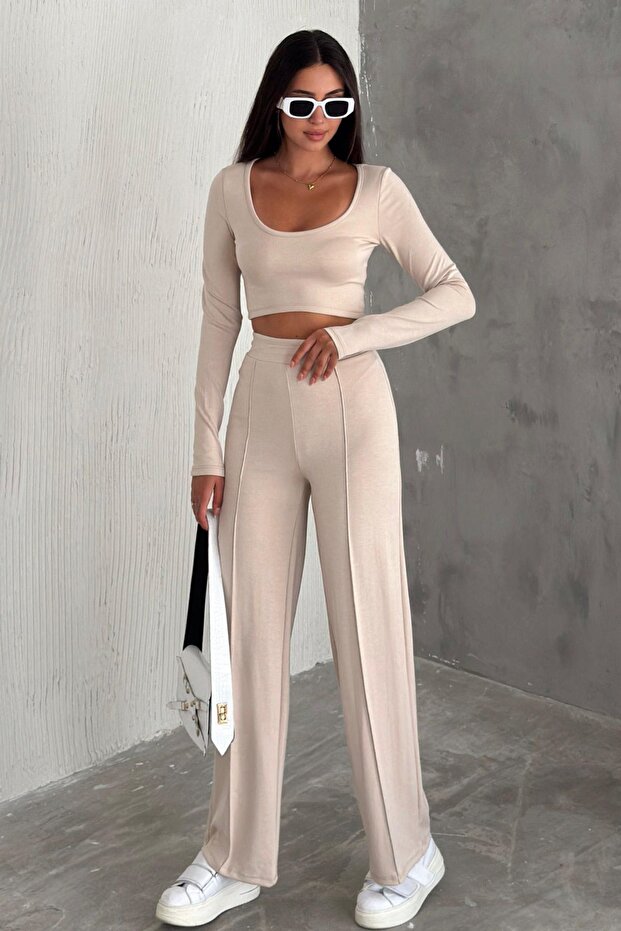 Modal (SCUBA) Kumaş Yumuşak Doku Alt Üst Takım - 1