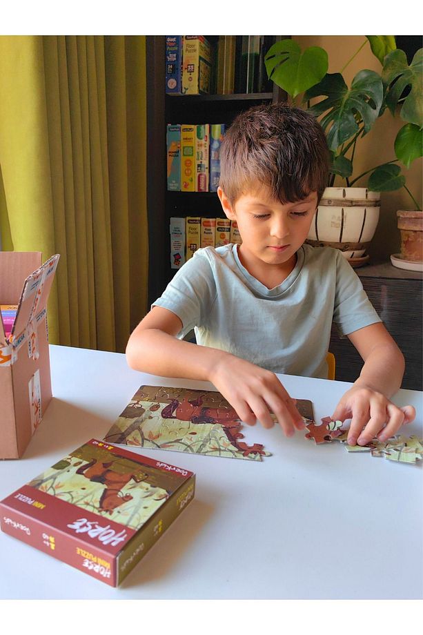 Çiftlik Sevimli At Mini Puzzle | 40 Parça | 4 Yaş - 4
