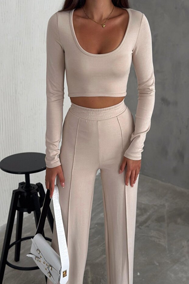 Modal (SCUBA) Kumaş Yumuşak Doku Alt Üst Takım - 4