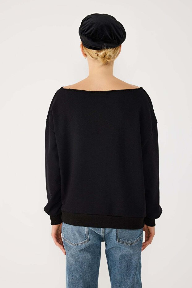 Bedrucktes Basic-Sweatshirt - 5