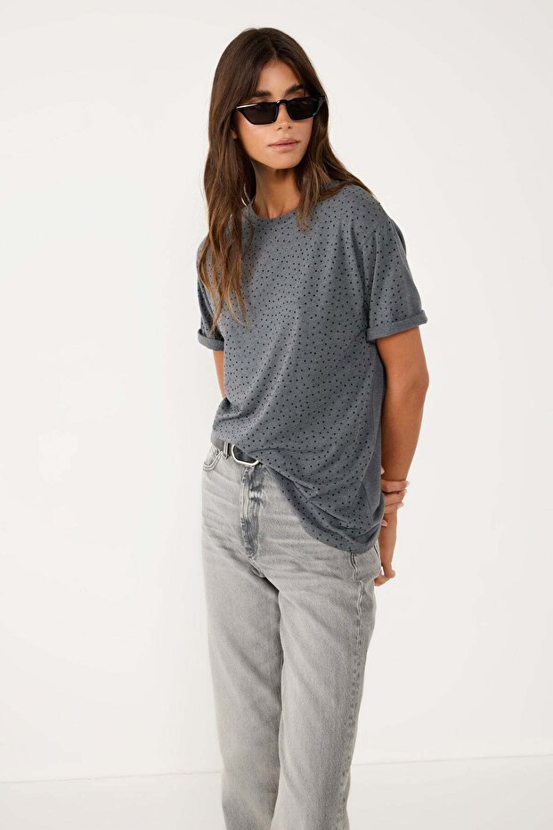 Bequemes Basic-T-Shirt - 2