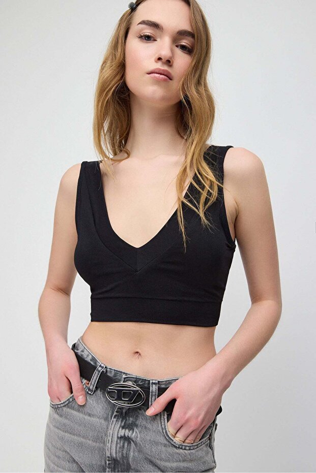 Kurze Crop-Bluse - 2