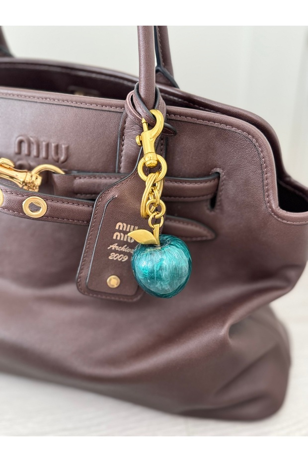 Apple Charm Bag Accessory