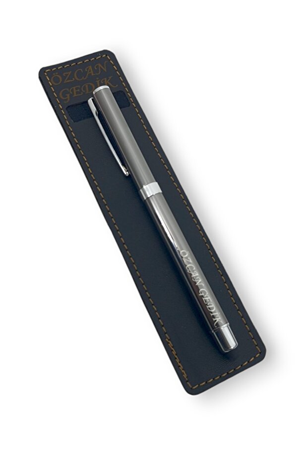 Teacher's Day Gift Single Handmade Leather Case Touch Pen