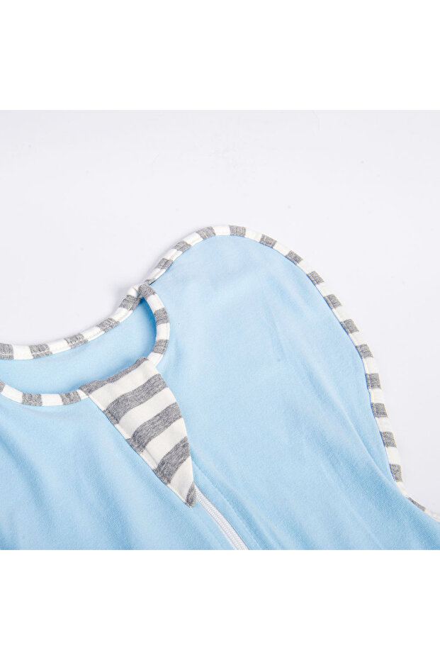 Baby Boys Solid Swaddle - Blue - 4