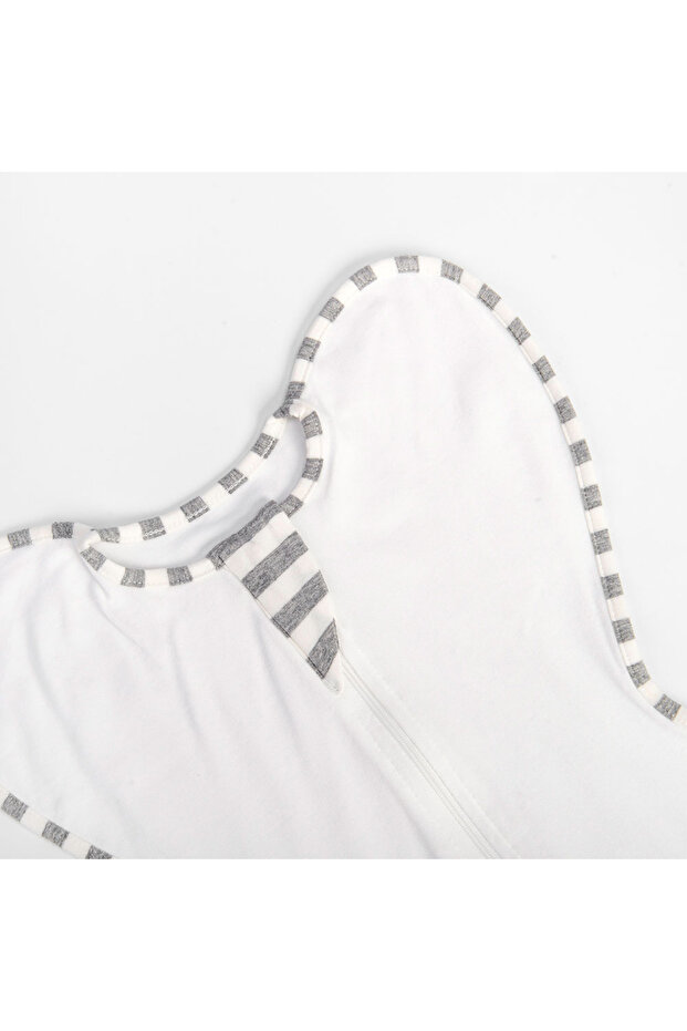 قماط أطفال سادة للجنسين - أبيض - 5