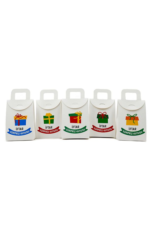 10x15 cm  Ramazan ( Boş) İftar Sürpriz Hediye Kutusu, 5 Adet Numarasız, - 1