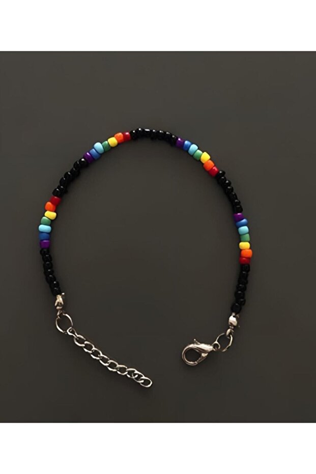 Black Rainbow Bracelet - Handmade Handmade