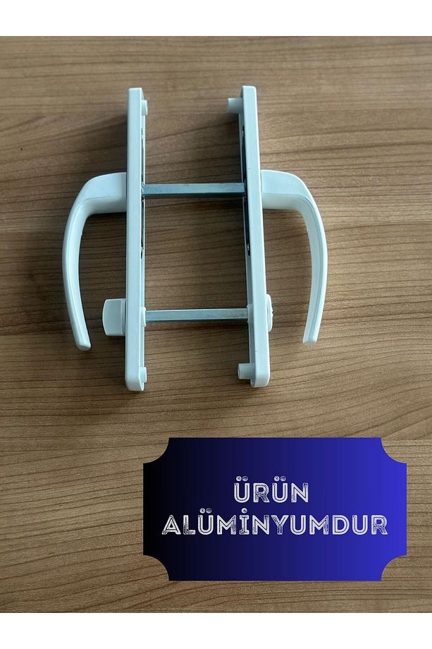 Alümünyum Kapı Kolu / Tuvalet(WC) / Banyo Alümünyum Kapı Kolu / Beyaz 4 Adet - 3