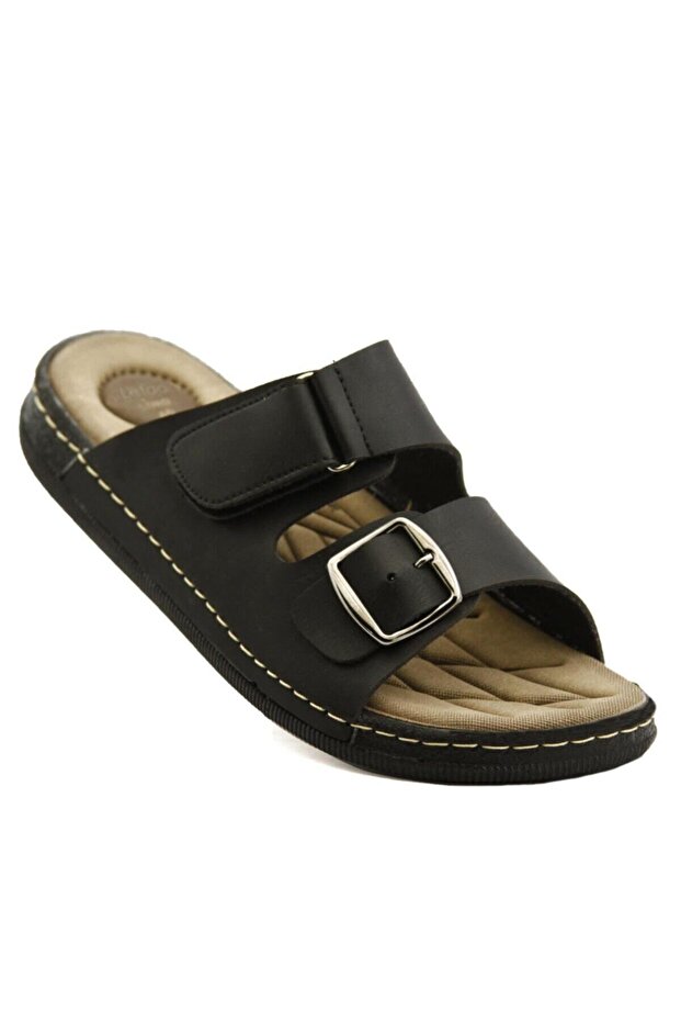 Lord Black Men's Anatomical Orthopedic Comfortable Sole Daily Slippers