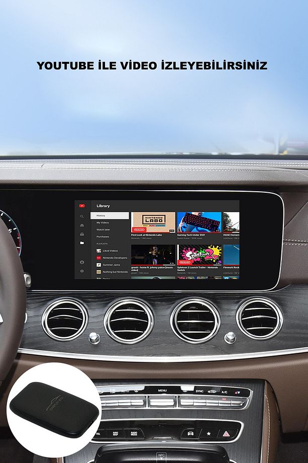 Kablosuz Carplay Dönüştürücü Youtube Netflix Carplay & Android Auto - 2