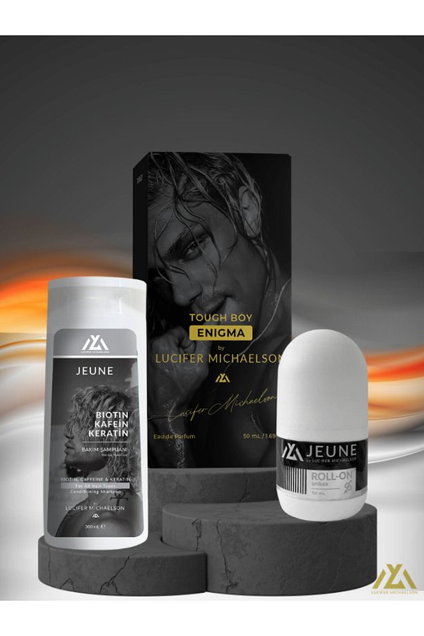 Tough Boy Afrodizyak Enigma 3'lü Paket Parfüm Roll-on Şampuan 50 ml Edp P8680038014174 - 1