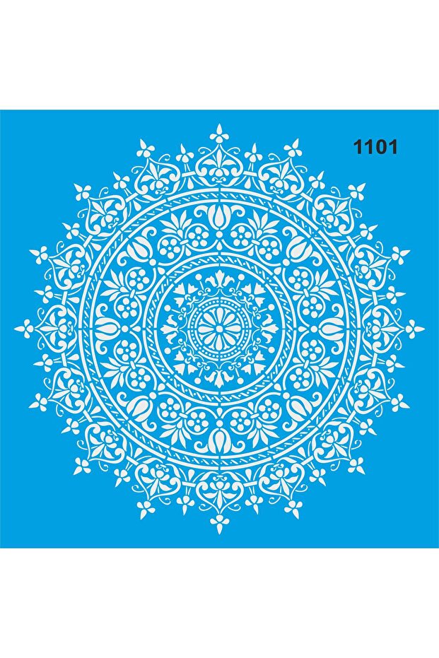 قالب رسم دائري بنمط الداماسك - 50×50 سم