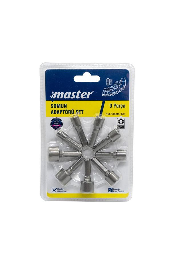530450 Bits Saplı Lokmalı Somun Adaptörü 5-13mm 9 Parça - 5