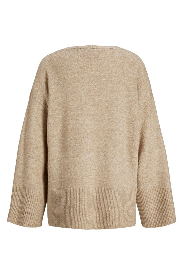 Kadın V Yaka Örme Kazak - Lucca - 6