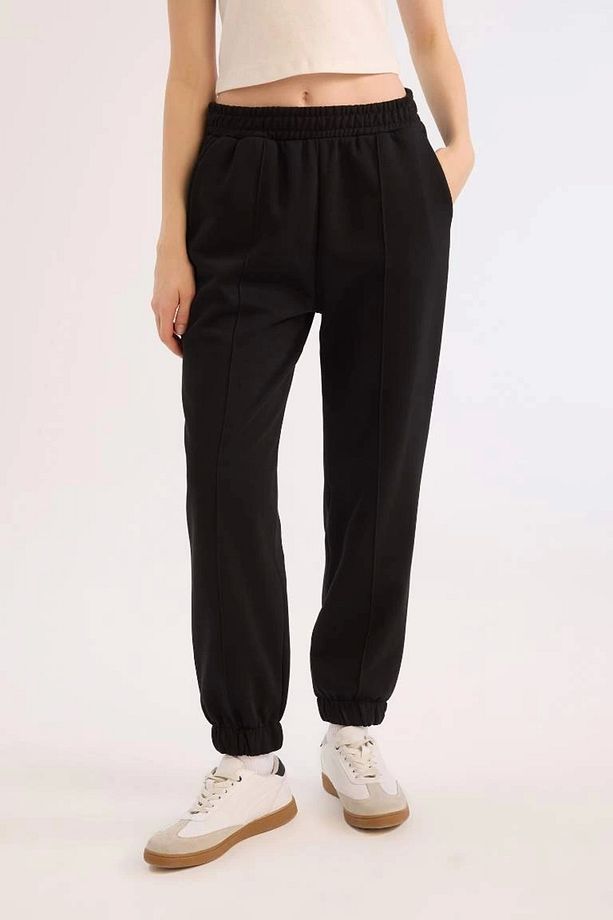 Coool Kalın Jogger Eşofman Altı Basic Düz Cepli Beli Paçası Lastikli E6300ax24wn - 4