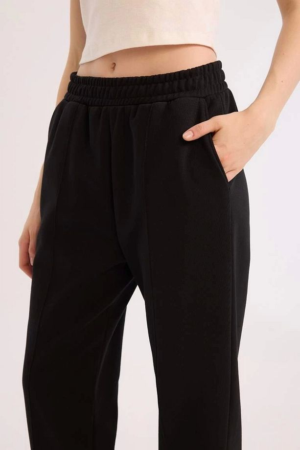 Coool Kalın Jogger Eşofman Altı Basic Düz Cepli Beli Paçası Lastikli E6300ax24wn - 5