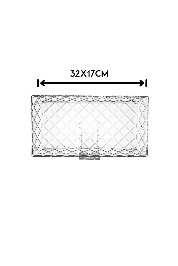 Multi-use rectangular glass serving dish - 4