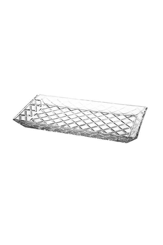 Multi-use rectangular glass serving dish - 1
