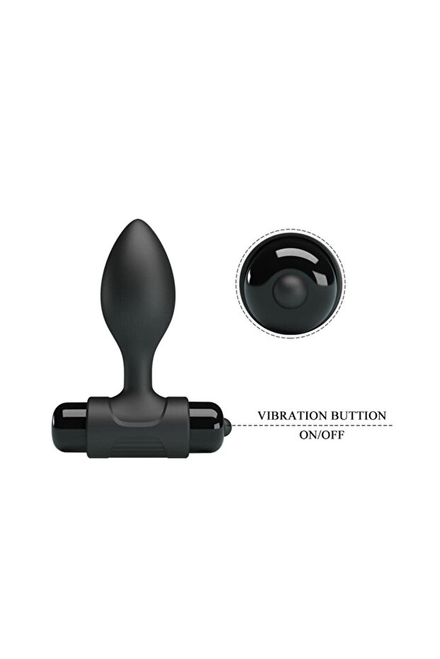 Vibra Anal Plug Siyah - 2