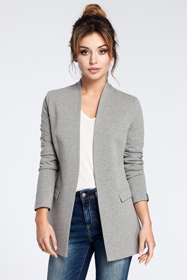 Unbuttoned knitted blazer - 1