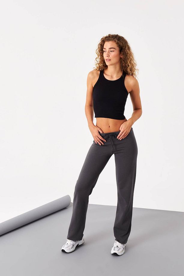 Halter Yaka Fitilli Crop Atlet A0942-x5 - 3