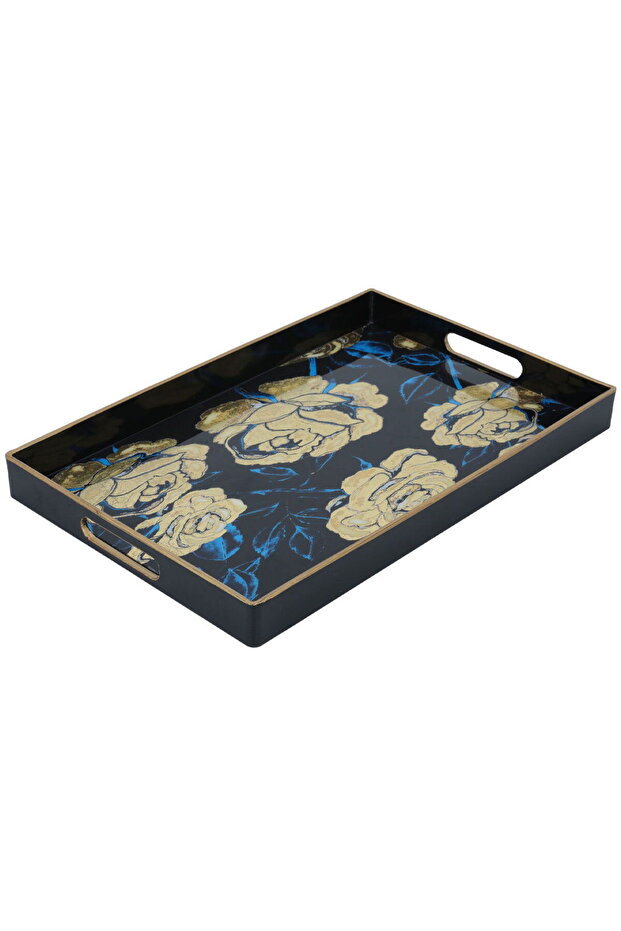 Acrylic Serving Tray, Saif Gallery, 40 x 26.5 x 3.5 cm, Rectangular - Multicolor